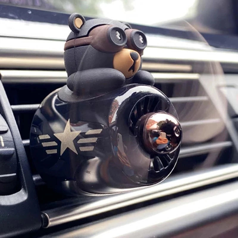  Pilot Bear Propeller Car Air Freshener