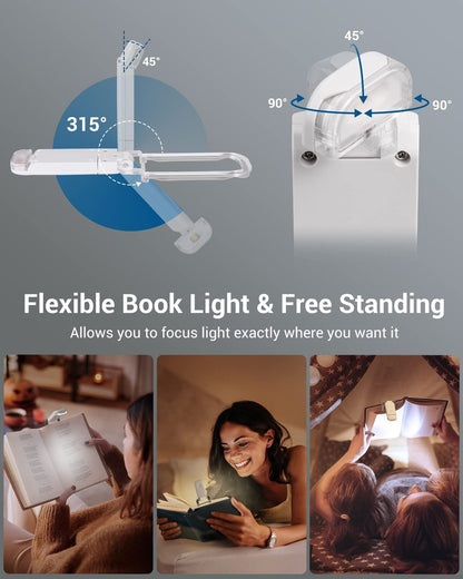 "Rechargeable LED Book Reading Light: Illuminate Your Reading Experience"