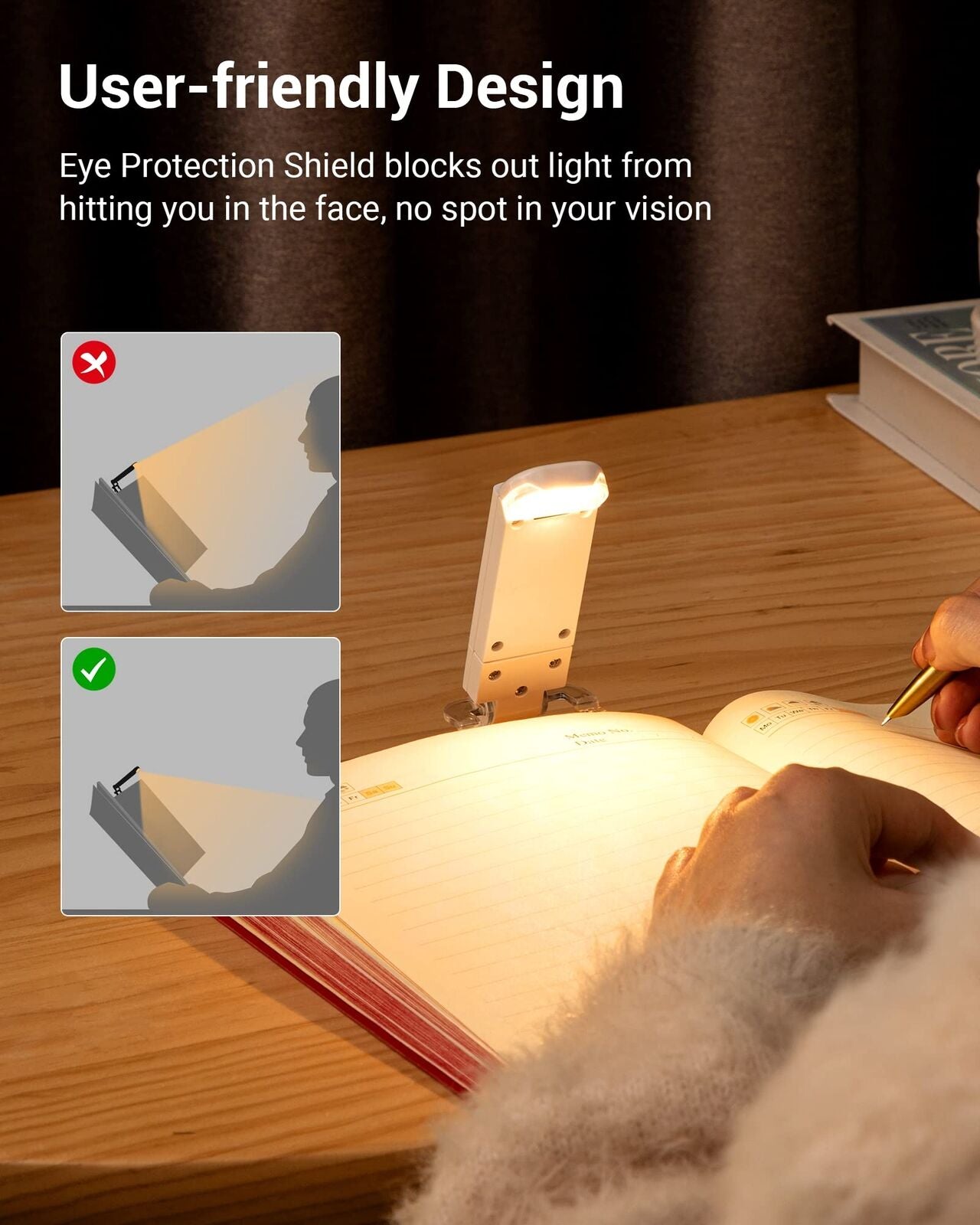 "Rechargeable LED Book Reading Light: Illuminate Your Reading Experience"