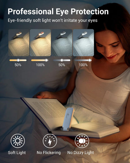 "Rechargeable LED Book Reading Light: Illuminate Your Reading Experience"